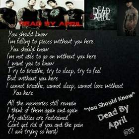 Dead by April - You should know