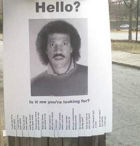 Lionel Richie - Hello Is it me you're looking for? I can see it in your eyes, i can