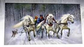 Новогодние и Рождественские Песни - Три белых коня