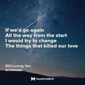 Scorpions - Still Loving You(If we'd go again All the way from the start I would